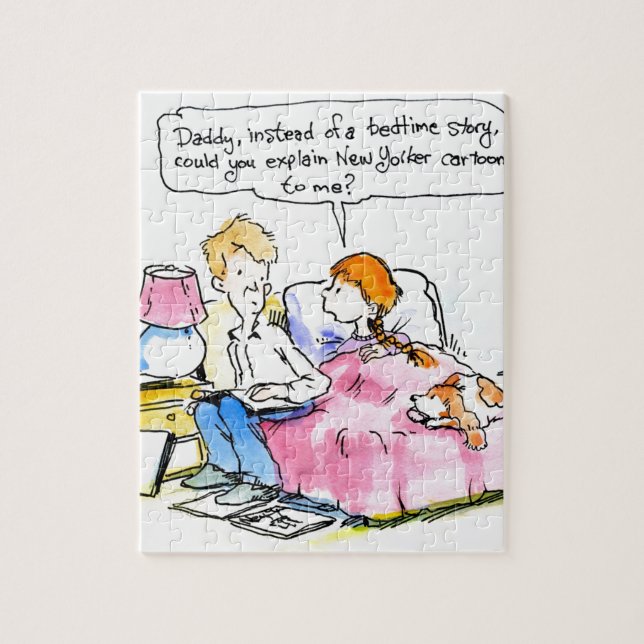 Teach Me To Read Satire Daddy Funny Jigsaw Puzzle (Vertical)