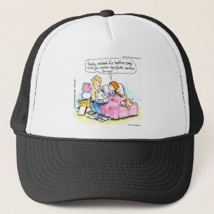 Teach Me To Read Satire Daddy Funny Trucker Hat