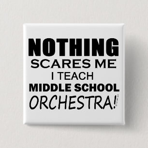 Teach Middle School Orchestra 15 Cm Square Badge