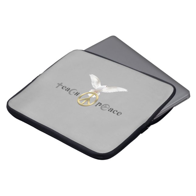 Teach Peace | 15" Laptop Sleeve (Front Top)