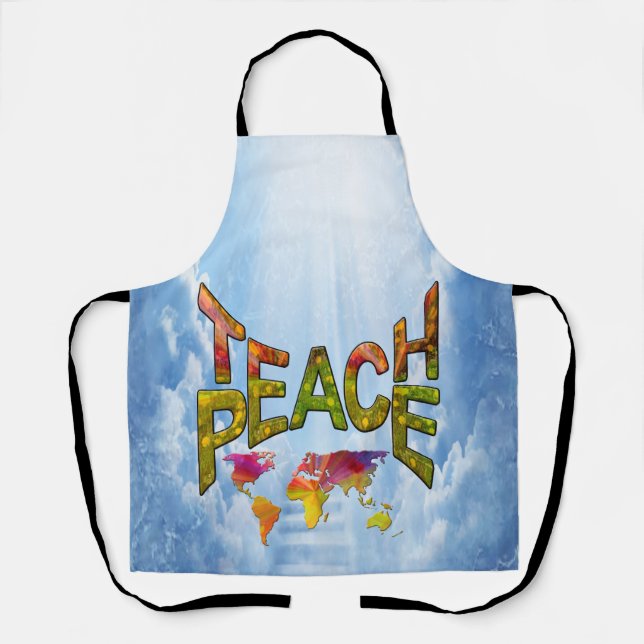 Teach Peace  Apron (Front)