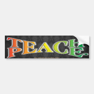 TEACH PEACE BUMPER STICKER