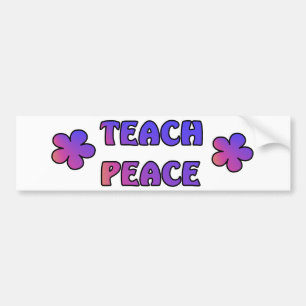 Teach Peace Bumper Sticker