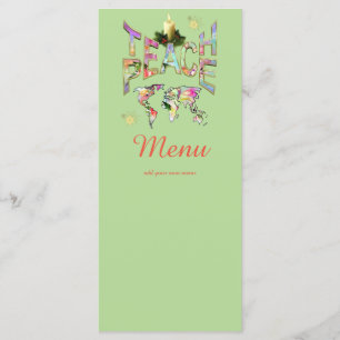 Teach-Peace Christmas lunch party Menu