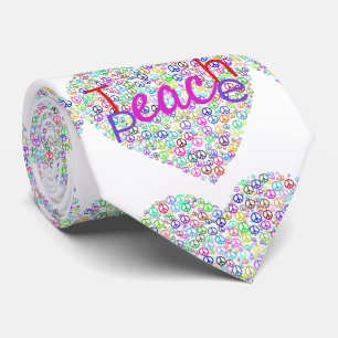 Teach Peace Heart Thunder_Cove Tie