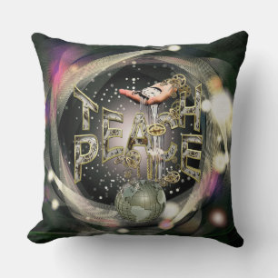 Teach-Peace Movement Cushion