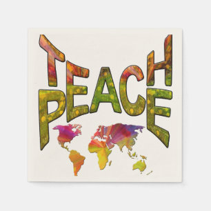 Teach Peace Napkin