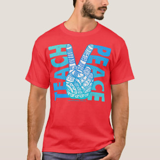 Teach Peace Polynesian Boho T-Shirt