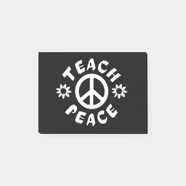 Teach Peace Post-it Notes (Front)