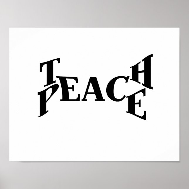 Teach Peace Poster (Front)