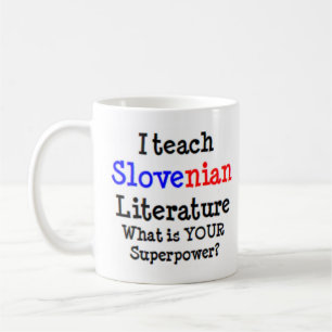 teach slovenian literature coffee mug