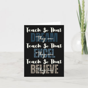 Teach So That They Can Dream Black History Month Card