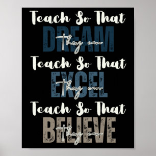 Teach So That They Can Dream Black History Month Poster