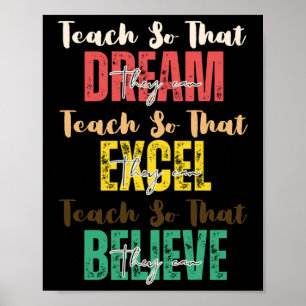 Teach So That They Can Dream' Black History Month Poster