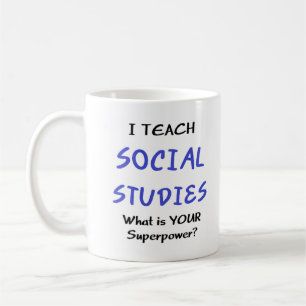 teach social studies coffee mug