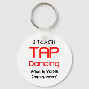 teach tap dance key ring