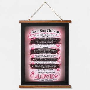 Teach Your Children Hanging Tapestry