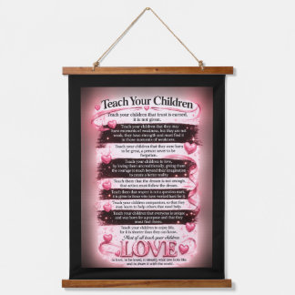 Teach Your Children Hanging Tapestry