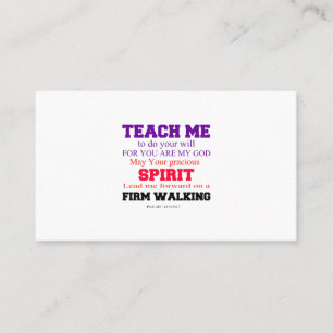 TEACHE ME BUSINESS CARD