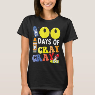 Teacher 100 Days Cray Cray 100th Day Of School Boy T-Shirt
