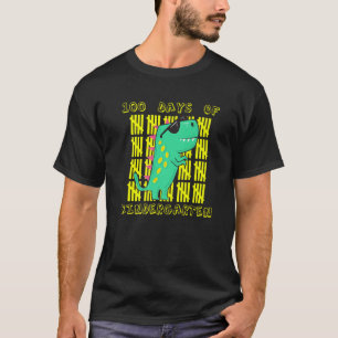 Teacher 100 Days Of School 100 Days Of Kindergarte T-Shirt