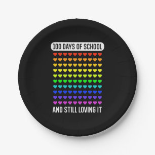 Teacher 100 Days Of School Paper Plate