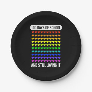 Teacher 100 Days Of School Paper Plate