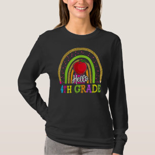 Teacher 1st Day Of Fourth Grade Back To School Ra T-Shirt