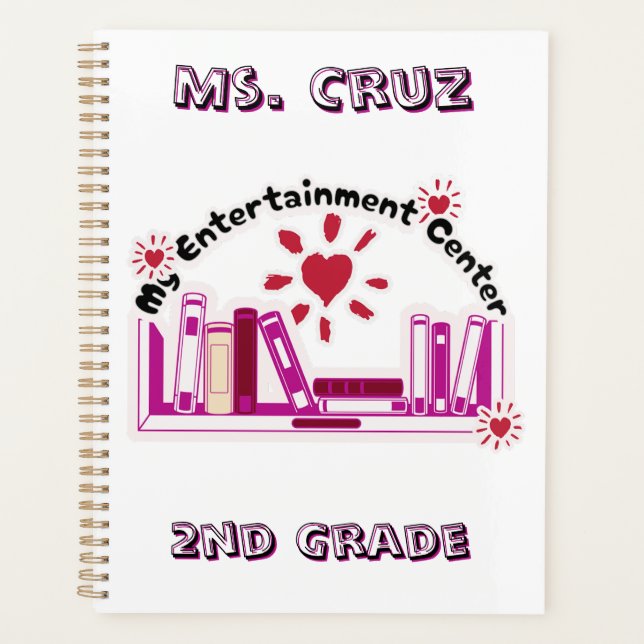Teacher 2nd grade custom  planner (Front)