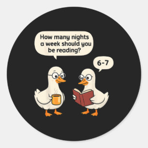Teacher 67 How Many Nights A Week Should You Be Re Classic Round Sticker