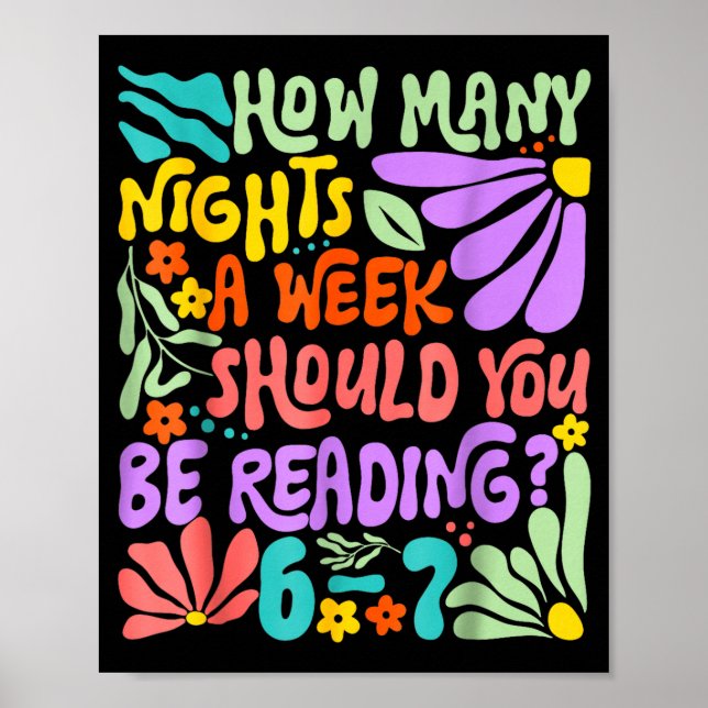 Teacher 67 How Many Nights A Week Should You Be Re Poster (Front)