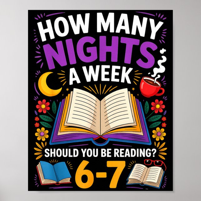 Teacher 67 How Many Nights A Week Should You Be Re Poster (Front)