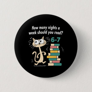 Teacher 6-7 How Many Nights A Week Should You Be R 6 Cm Round Badge