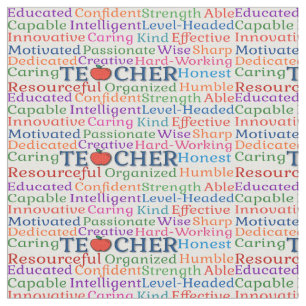 Teacher Adjectives  Fabric