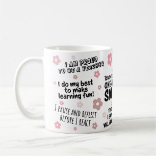 Teacher Affirmation Motivational Positive Quotes Coffee Mug