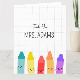  Teacher and Nursery Thank You Card Teachers gift