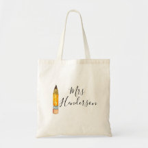 Teacher apperciation gift class tote bag