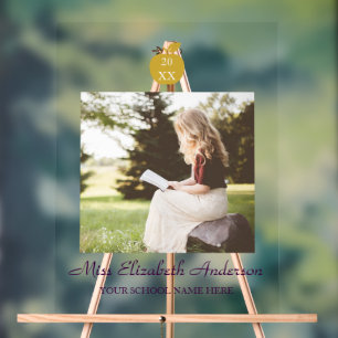 Teacher Apple Graduation Acrylic Sign