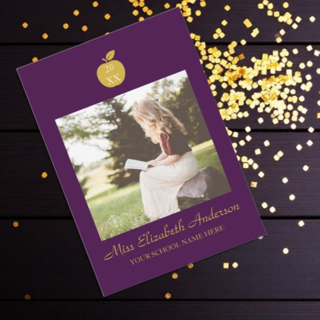 Teacher Apple Graduation Announcement (Creator Uploaded)