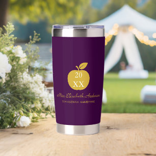 Teacher Apple Graduation Insulated Tumbler