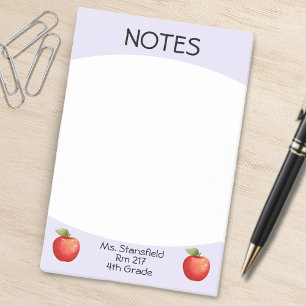 Teacher Apple Student Class Elementary School Post-it Notes