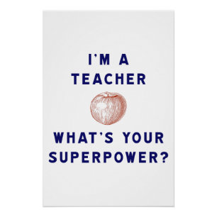 Teacher Apple Superpower Classroom Decor