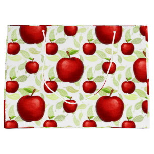Teacher Apple Tree Patterns Preschool Art Teacher Large Gift Bag