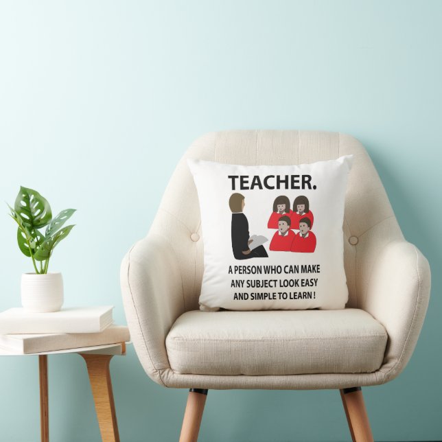 Teacher Appreciation Back To School Quote Teacher Cushion (Chair)