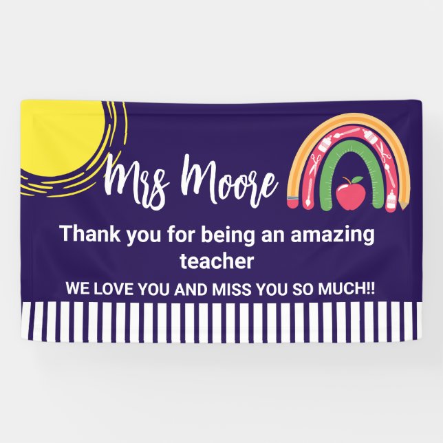 Teacher appreciation banner (Horizontal)