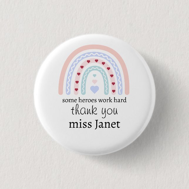 Teacher Appreciation - Best Teacher Ever Present 3 Cm Round Badge (Front)