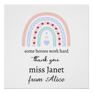 Teacher Appreciation - Best Teacher Ever Present Poster