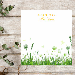 Teacher Appreciation Boho Floral  Notepad