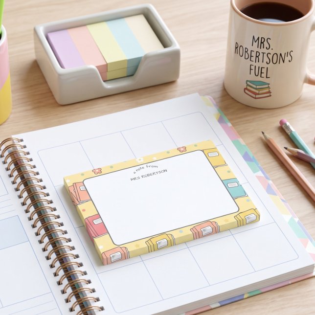 Teacher appreciation Book Pattern  Post-it Notes (Creator Uploaded)