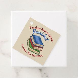 Teacher Appreciation Breakfast Retirement Party Favour Tags